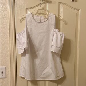 Michael Kors White Cold Shoulder Blouse
